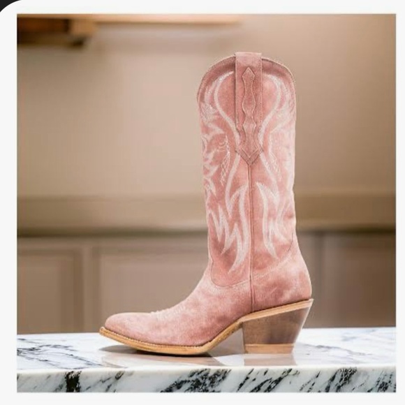 Idyllwind Charmed Life Blush Suede Heeled Boots Western Boots